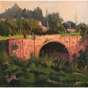 Tahir Bilal Ummi, 18 x 18 Inch, Oil on Canvas, Landscape Painting, AC-TBL-020